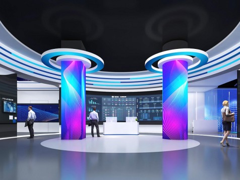 睿芯——企業科技展廳設計裝修